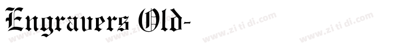 Engravers Old字体转换
